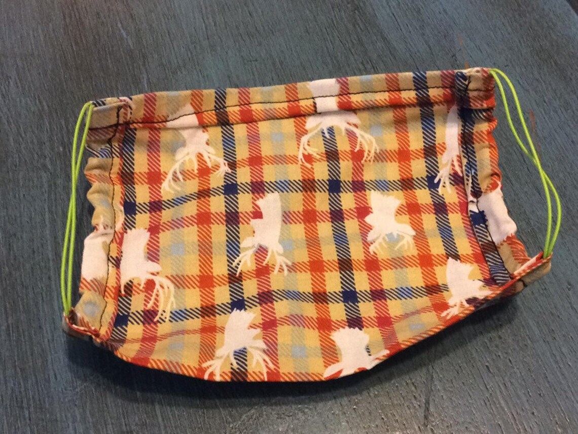 Two Layer Quilting Fabric Mask 100 Cotton Face Mask Etsy