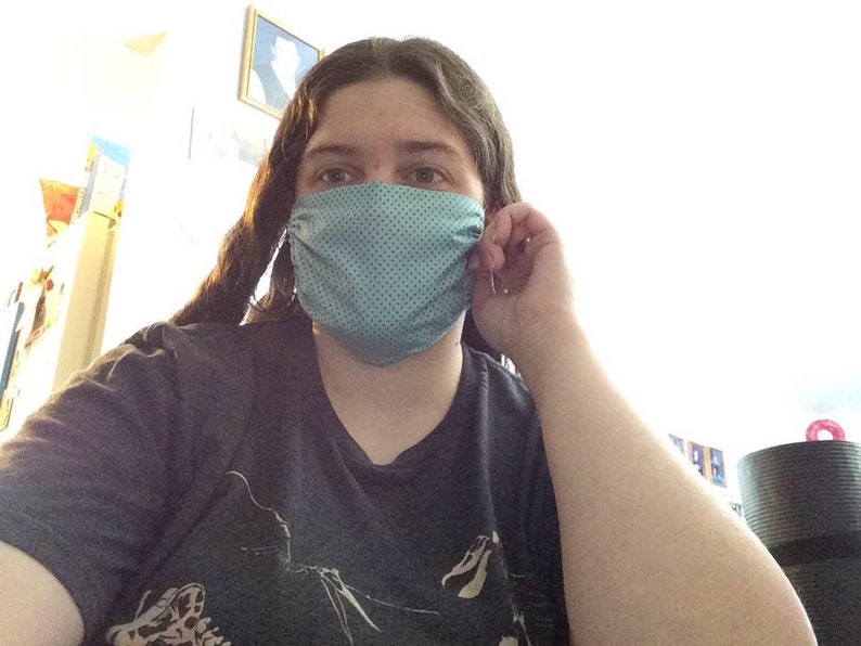 Two Layer Quilting Fabric Mask 100 Cotton Face Mask Etsy