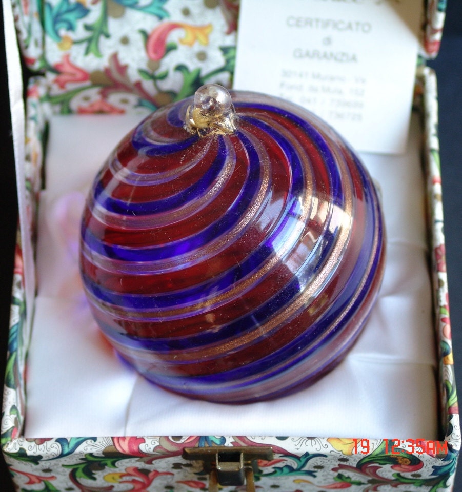 Murano Glass Christmas Ornaments Etsy