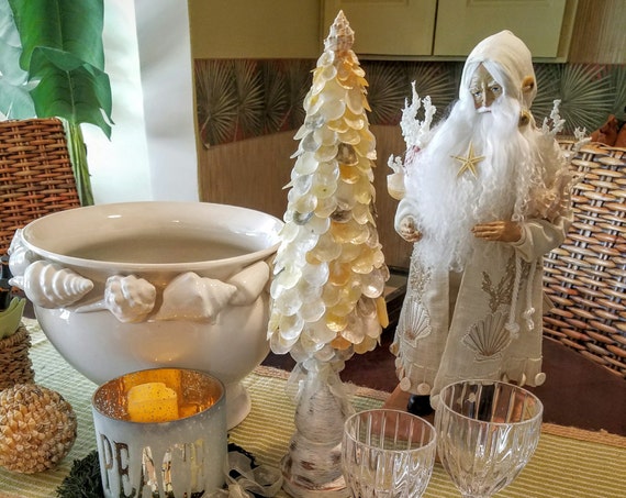Illuminating Seashell Topiary Tree