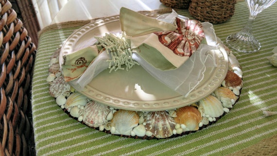 Seashell Plate Chargers (Set of 4)