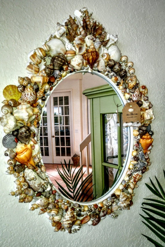 Large Seashell Wall Mirror