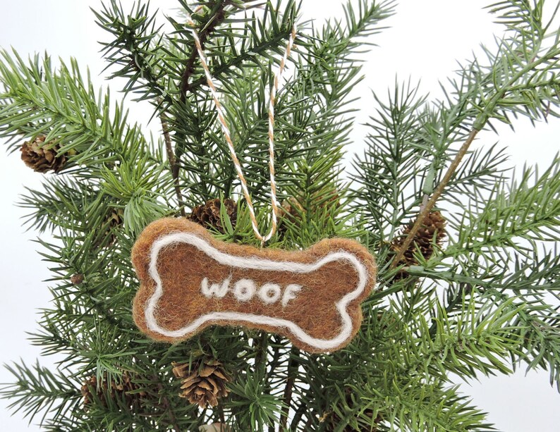 Gingerbread Dog Bone Ornament Christmas Tree Decoration Etsy