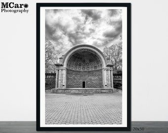 New York Print, Central Park Print, Architectural Print, NYC Wall Art, Manhattan Print, Black and White Photography, NY Art Print, Naumburg