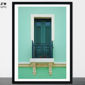 Puerto Rico Balcony Print, Rustic Art Print, Door Print Puerto Rico, Old San Juan, Puerto Rico Print, Rustic Wall Art, Travel Photography 63