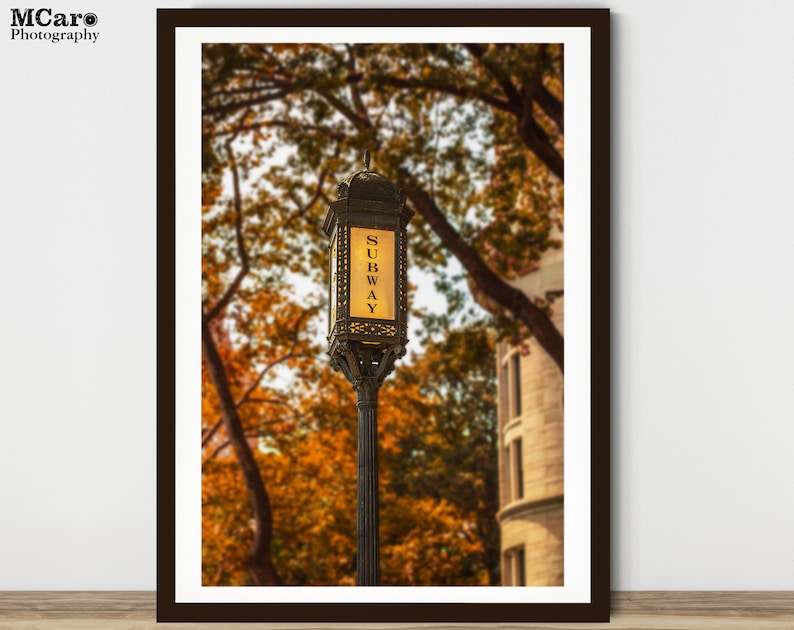 Train Station Print New York Print Subway Sign Print Subway Pole Print Home Art Print NYC Wall Art Classic New York Print