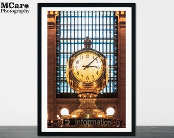 Grand Central Station Print, Manhattan Print, Grand Central Info Booth, Grand Central Station Clock, Architectural Print, NY Art Print