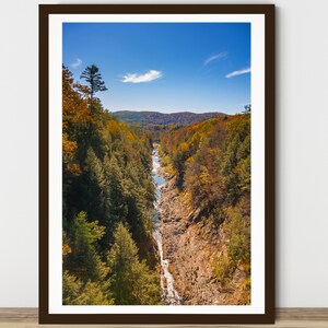 Autumn Print, Fall Foliage Print, Vermont Print, River Print, Fall Foliage, Rustic Art Print, Autumn Wall Art, 168