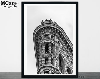 New York City Print, Flatiron Building Print, NY Print, New York Black & White Print, Manhattan, Architectural Print, NYC Art Print