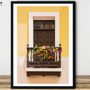 Puerto Rico Balcony Print, Door Print Puerto Rico, Rustic Print, Door Photography, Old San Juan, Rustic Wall Art, Travel Photography, 06
