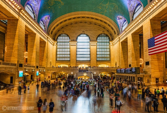 Grand Central Station Chandeliers Print Manhattan Print New York City Photography Classic New York Color Photograph Office Wall Decor