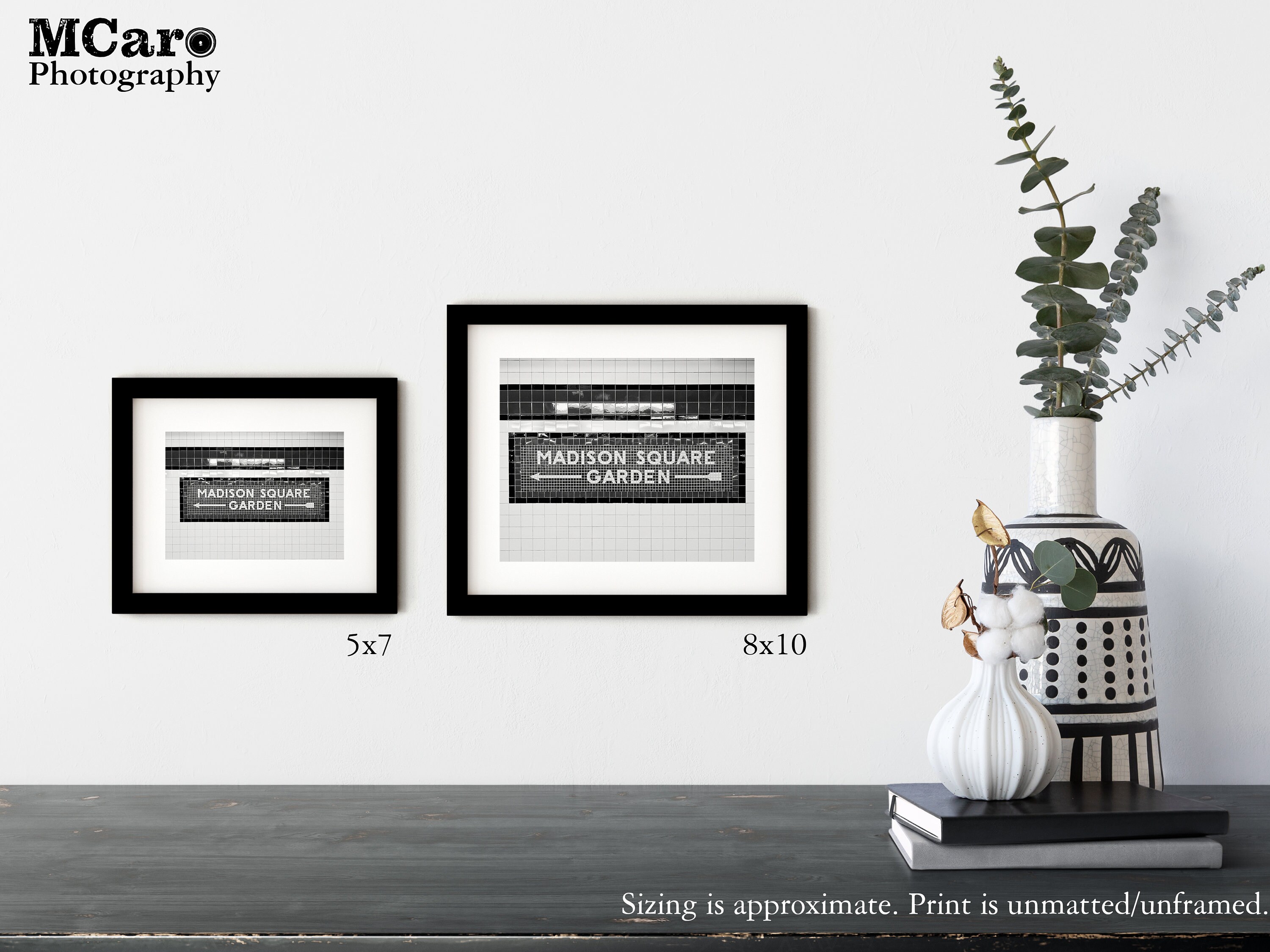 Madison Square Garden Print, Subway Sign Print, Mosaic Tile Art, Train ...