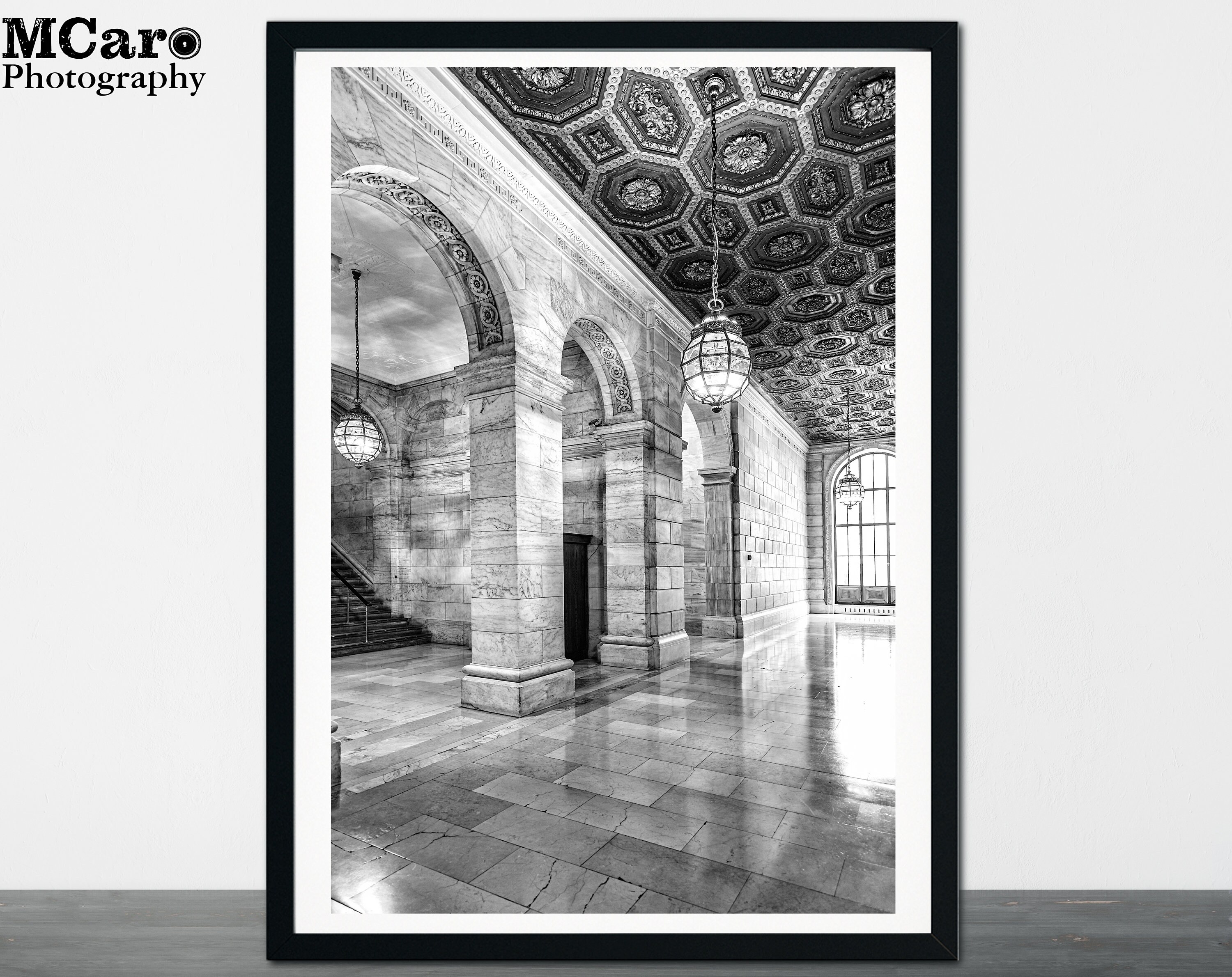 Photography Black & White New York Public Library Print New York Print NYC Print New York in