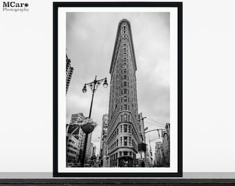 Flatiron Building Print, NY Print, Black & White, Manhattan, New York City Print, Living Room Print, Home Print, NYC, Art Print