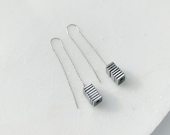 boucle d'oreilles "Jane" en hématite