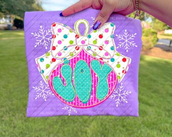 Joy Ornament Tee, Christmas Tshirt