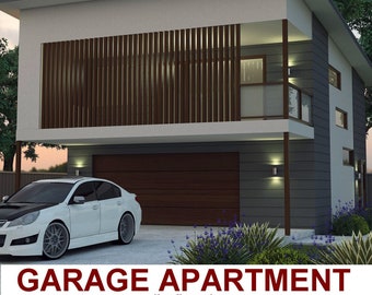 Garage Apartment |   2 Bedroom house plan no- 149.3  Living Area 65.1 m2 |  701 sq foot | carriage house |  Concept House Plans For Sale