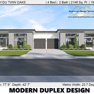 Duplex met 4 slaapkamers, best verkochte huisplannen 2 Familiehuisplan afbeelding 8