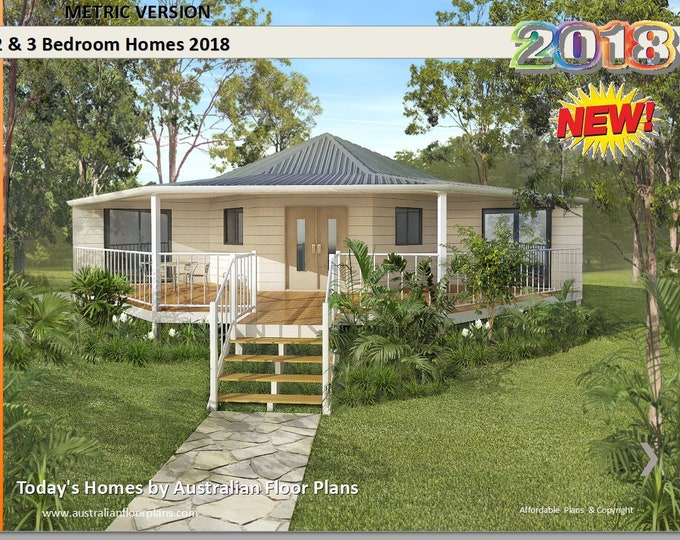 Home Design Book - 2 & 3 Bedrooms Small Houses-International Home Plans catalog