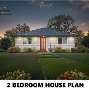 2 Bedroom House Plan – Small Home & Granny Flat Design (Concept Plans)