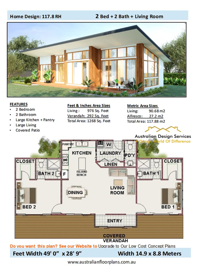 2022 House Plans Book Skillion Roof Designs / House Plans Etsy