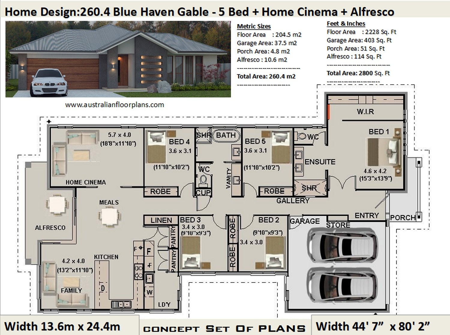 5 Bedroom House Plans Australia 260 4 M2 Or 2800 Sq Feet Etsy Australia 5-bedroom-house-plans-australia-260-4-m2-or-2800-sq-feet-etsy-australia