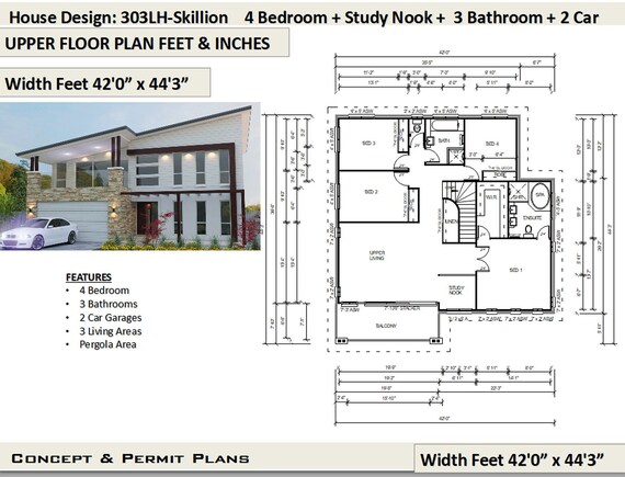 House Plan 302 M2 Or 3230 Sq Feet 4 Bed Study Nook 3 Living Areas 2 Story Design Balcony Plans Butler S Pantry 2 Storey Plans