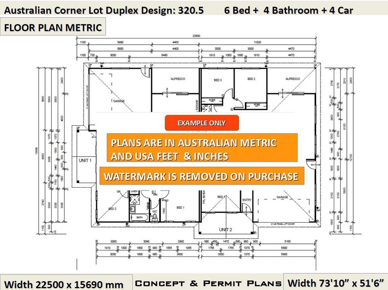Moderate 6 Bedroom Duplex House Plan Market