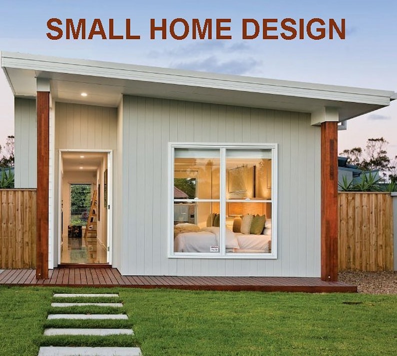 Small and Tiny Homes 2 Bedroom house Plan Australia 2 | Etsy