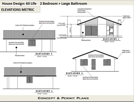 2 Bedroom House Plan 700 Sq. Feet Or 65 M2 2 Small Home - Etsy Canada