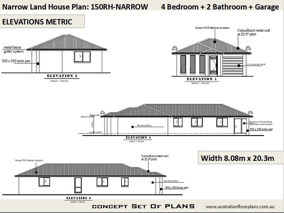 Small Land 4 Bed House Plans 4 Bedroom Design Australia 4bed Floor Plans 4bed Blueprints 4 Bed Design 148 1 M2 Or 1594 Sq Feet
