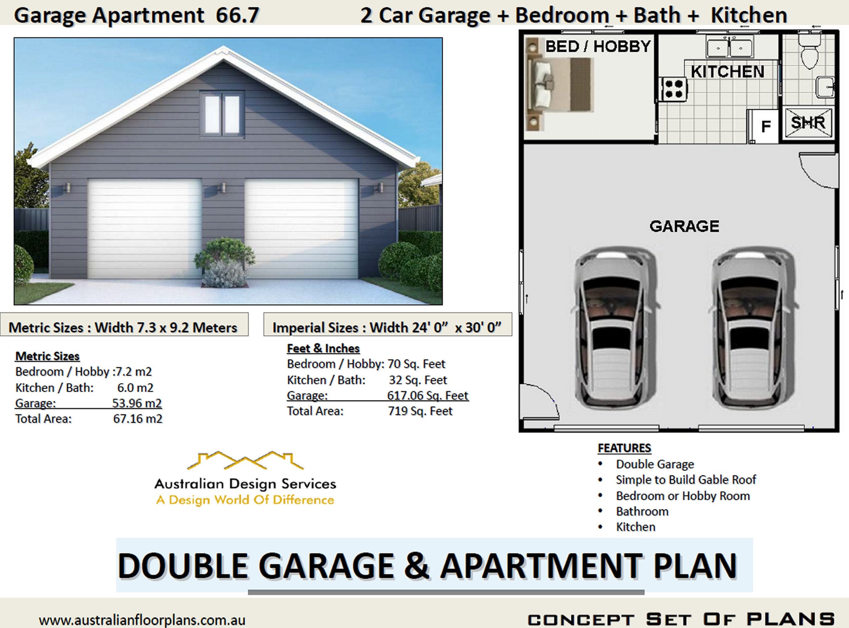 Two-Car Garage with Apartment:  Unlocking the Potential of Your Property