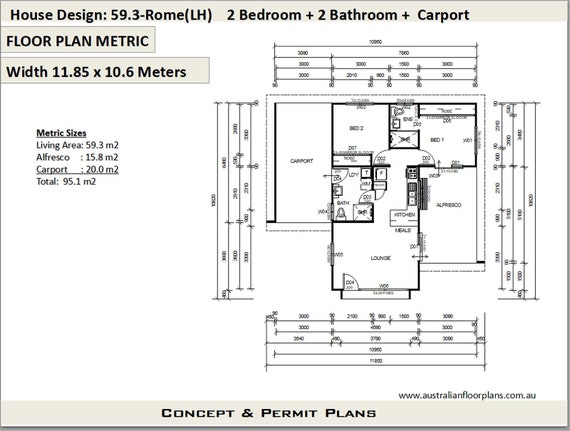 2 Bedroom 2 Bathroom Small Home Design Small Tiny House Plan Livinig Area 368 Sq Feet Or 59 3 M2 Granny Flat Concept Plans For Sale