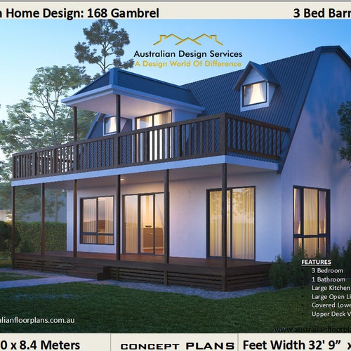 Cheap House to Build 2 or 3 Bedroom Small Home Design Barn Etsy