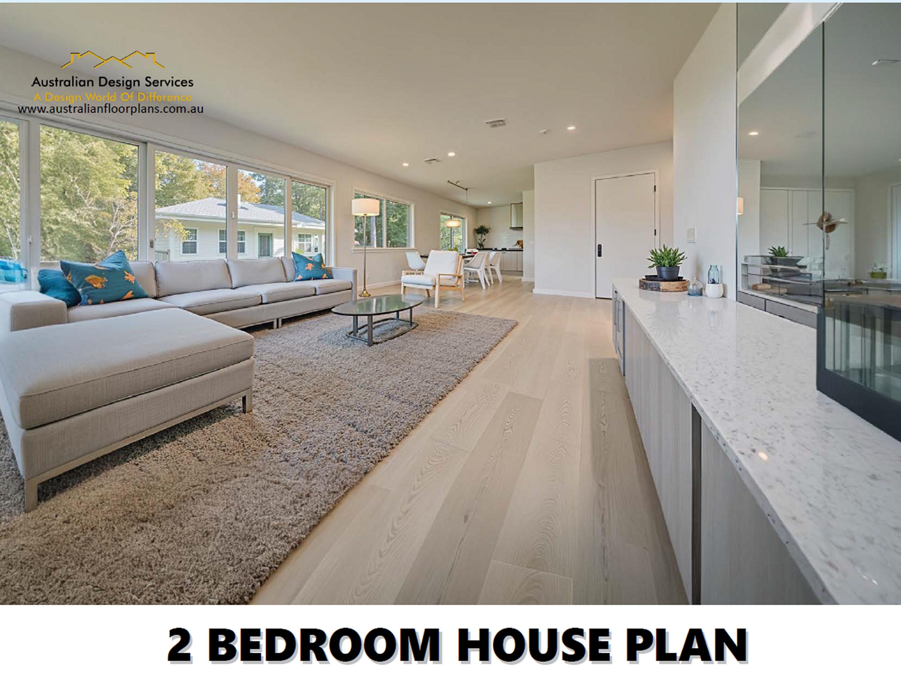 2 Bedroom House Plan – 968 Sq Ft / 90 Sq Meters | Small Home & Granny ...