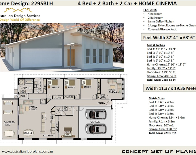 house plans | 4 Bedroom house plans | Double Garage | Home Plans |  4 Bedroom  design |  4 bed floor plans | 4 bed blueprints | house plan