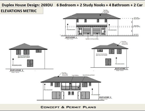 6 Bedrooms Duplex House Plan 269 8 M2 Or 2904 Sq Foot Best Selling House Plans For Sale