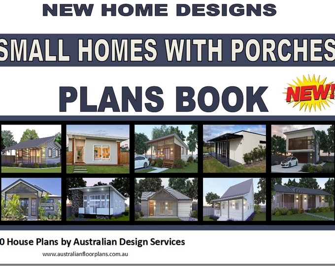 Cozy Living: Small Homes With Porches Plans Book - 10 House Plans Book