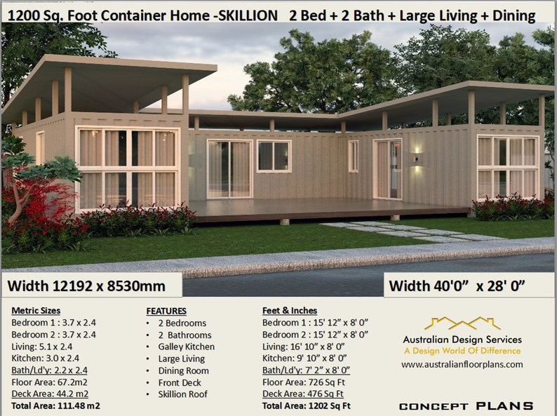 Shipping Container house plans House Plans Container home Etsy