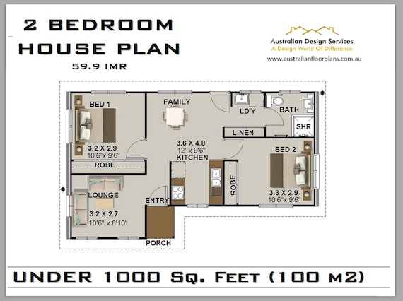 59 9 Imr House Plan Under 1000 Sq Foot 2 Bedroom 59 9 Imr House Plan Under 1000 Sq Foot, House Plans Less Than 1000 Sq Ft