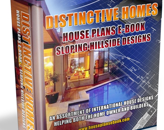 Hillside House Floor Plans for Sloping Land-house plans ebook blueprints catalog