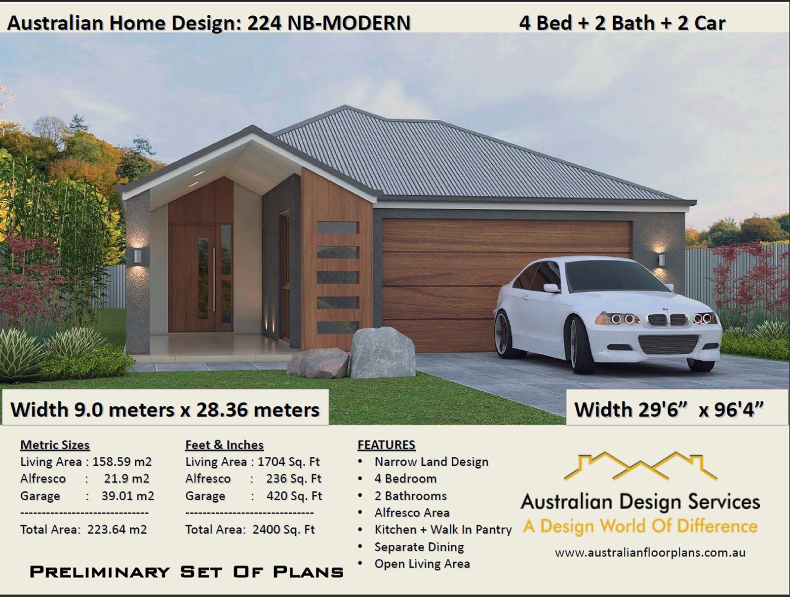 2400 Sq Foot 224 M2 4 Bedrooms Zero Lot Narrow Lot House Etsy Ireland