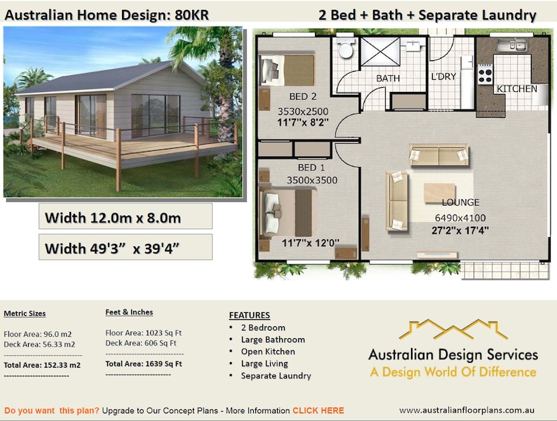 1 and 2 Bedroom House Plans BOOK Small Houses & Granny Flats | Etsy