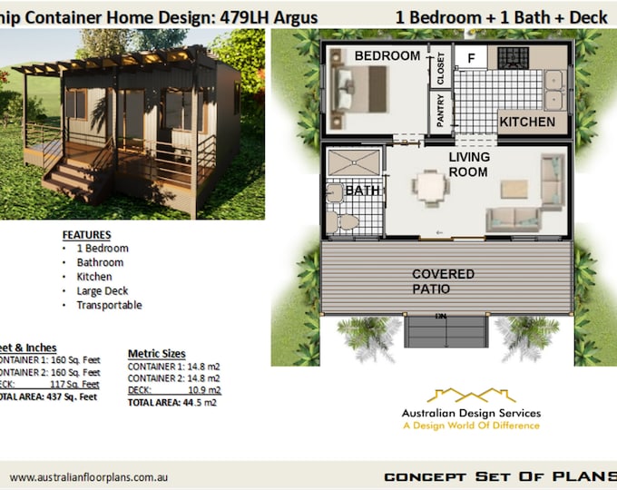 Conex  house plans | House Plans Container home | Granny Flat | Concept Plan for getting building quotes | Shipping Container