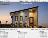 MODERN SMALL HOME - Small and Tiny Home Design 61.3m2/ 660 Sq. Feet - 2 Bed House Plans For Sale Under 1000 Sq Feet