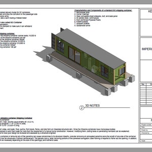 40 Foot 2 Bedroom Shipping Container Home Keppel Construction House Plans Blueprints USA feet & Inches Australian Metric Sizes Sale image 3