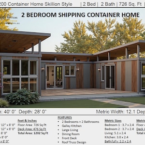 Build Plan#1200: Shipping Container house plans | House Plans Container home | Best Selling 2 Bedroom Container Home 1200 SQ. FOOT