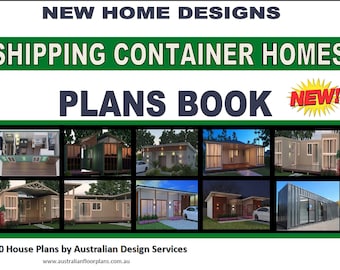 Shipping Container Homes - Boek met 10 huisplannen - koop een catalogus met huisplannen