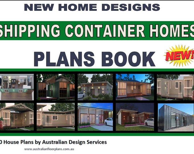 Shipping Container Homes - 10 House Plans Book - buy house plans catalog