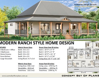 Ranch house plans | 4 Bedroom + Office house plans | Home Plans | 4 bed floor plans |blueprints | house plan modern farmhouse